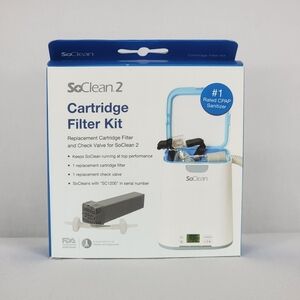 NEW SoClean 2 Cartridge Filter Kit Replacement Cartridge and Filter Check Valve